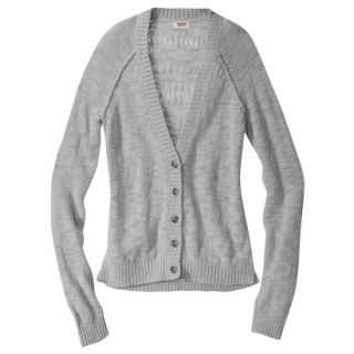 Mossimo Supply Co. Juniors Pointelle Back Cardigan   Gray XS(1)