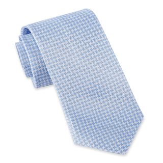 Stafford Casablanca Houndstooth Tie, Blue, Mens