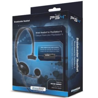 DreamGEAR Wired Broadcaster Headset   Black (PlayStation 4)