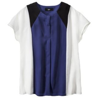 Mossimo Womens Colorblock Dolman Top   Blue S