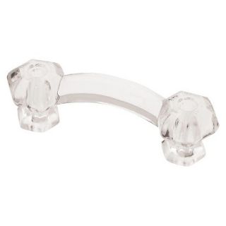 Liberty Hardware 3 Victorian Glass Pull   Clear