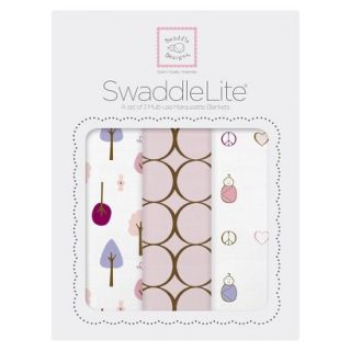 Swaddle Designs Cute & Calm SwaddleLite 3pk   Pastel Pink
