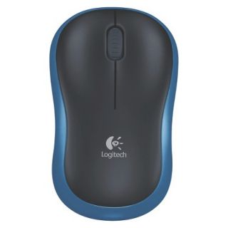 Logitech M185 Wireless Mouse   Black/Blue (910 003191)