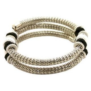 Coil Bracelet   Silver/Black (2.37)