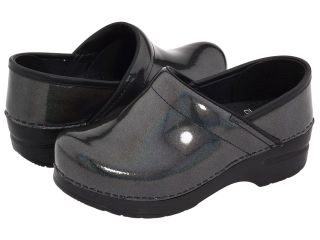 Dansko Professional Prism Patent Womens Clog Shoes (Black)