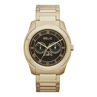 RELIC Harris Mens Gold Tone Multifunction Watch