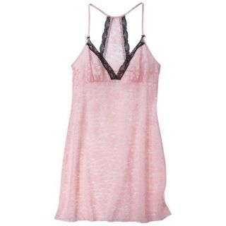 Gilligan & OMalley Womens Lace Chemise   Pink M