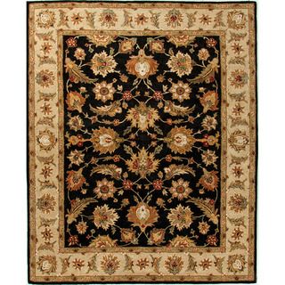 Hand tufted Traditional Oriental Gray/ Black Rug (8 X 10)