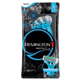 Remington Womens Smooth and Silky 4 Blade shaver   4 pack