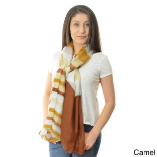 La77 Womens Striped Scarf