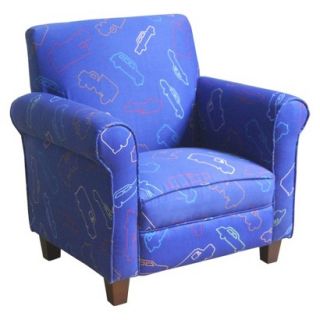 Club Chair Kids Upholstered Chair Kinfine Juvenile Club Chair Blue Boy Pattern