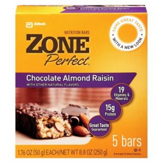 ZonePerfect Chocolate Almond Raisin Nutrition Bars   5 Count