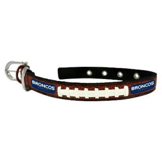 Denver Broncos Classic Leather Small Football Collar