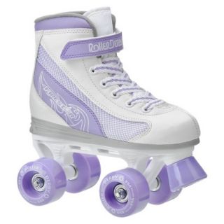 Girls Roller Derby Firestar Quad Skate   Lavender/ White   Size 1