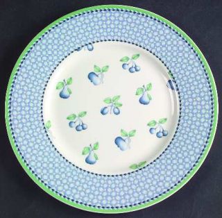 Villeroy & Boch Provence (Blue Weave,Green Trim) Salad Plate, Fine China Dinnerw