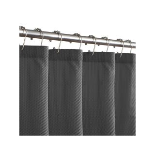 Maytex Microfiber Textured Shower Curtain Liner, Grey