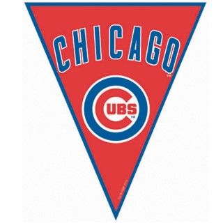 Chicago Cubs Baseball Pennant Banner