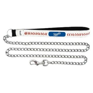 Kansas City Royals Baseball Leather 2.5mm Chain Leash   M