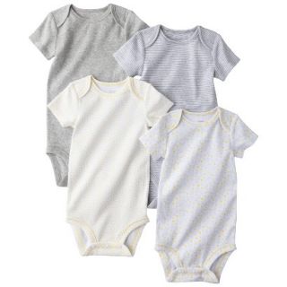 PRECIOUS FIRSTSMade by Carters Newborn 4 Pack Bodysuit   Grey/Yellow 6 M