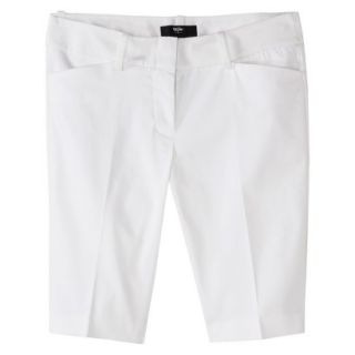 Mossimo Petites 10 Bermuda Shorts   White 6P