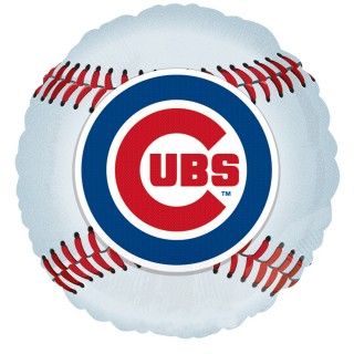 Chicago Cubs Baseball Foil Balloon
