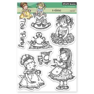 Penny Black Clear Stamps 5 X7.5 Sheet   T time