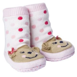 Just One YouMade by Carters Newborn Girls Monkey Buddy Slippers 6 12 M