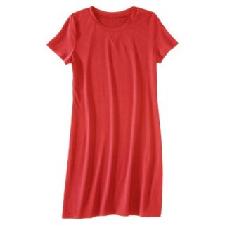 Merona Womens Knit T Shirt Dress   Hot Orange   XL