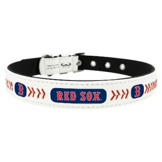 Boston Red Sox Classic Leather Toy Baseball Collar
