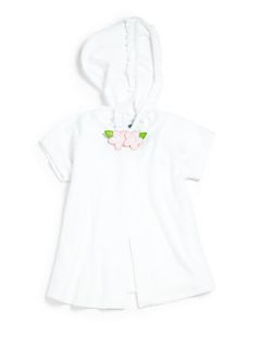 Florence Eiseman Toddlers & Little Girls Floral Hooded Coverup   White