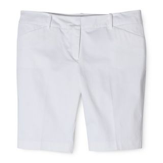 Mossimo Womens Plus Size 11 Bermuda Shorts   White 20W