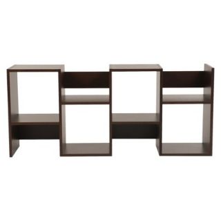 Book case Furniture of America Enitia Block Display Stand   Brown (Walnut)