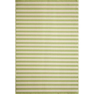 Indoor/Outdoor Stripes Accent Rug   Green (4x6)