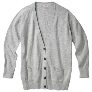 Mossimo Supply Co. Juniors Plus Size Long Sleeve Boyfriend Sweater   Gray 4