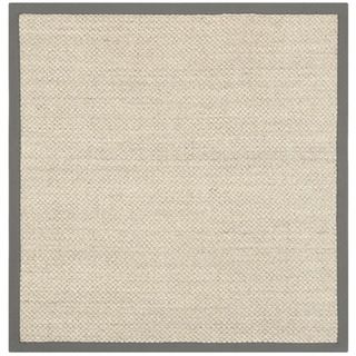 Hand woven Resorts Natural/ Grey Fine Sisal Rug (8 Square)