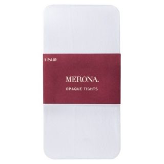 Merona Opaque Womens Tights   White S/M