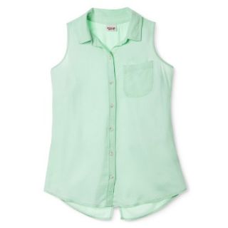 Mossimo Supply Co. Juniors Sleeveless Shirt   Green M(7 9)