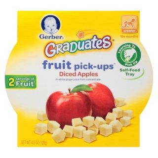 Gerber Graduates Fruit Pick Ups Diced Apples 4.5 oz   (8 Pack)