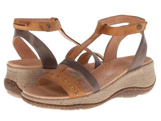 Acorn Vista Wedge T Strap Womens Sandals (Tan)