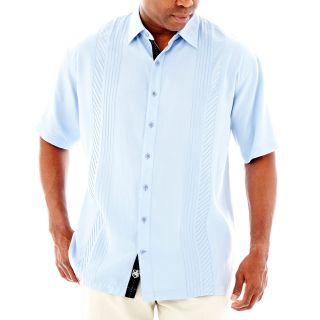 Nat Nast Seams So Fine Silk Tencel Shirt Big and Tall, Adriatic, Mens