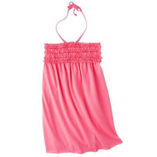 Girls Swim Halter Bandeau Cover Up Dress   Coral XL