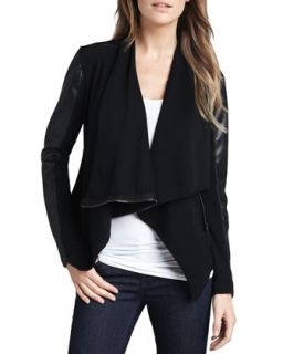 Womens Private Practice Draped Jacket   Blank