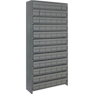 Quantum Storage Closed Shelving System With Super Tuff Drawers   18 Inch x 36