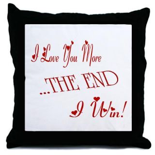  I Love You More Throw Pillow