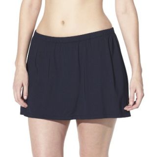 Womens Plus Size Swim Skirt   Black 20W