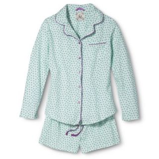 PJ Couture Pajama Set   Blue Floral M