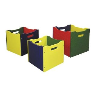 Ore International 3 Piece Nesting Toy Boxes   Primary Color