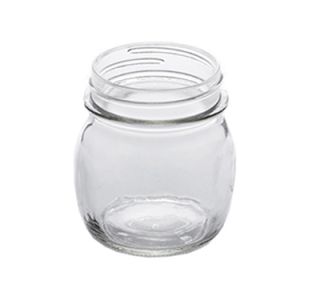 American Metalcraft 8 1/2 oz Glass Mason Jar   Clear