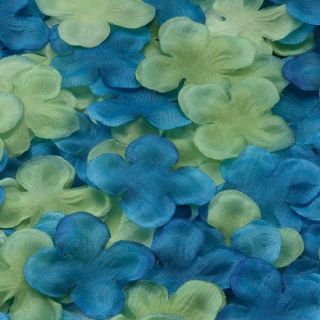 Flower Petals   Blue/Green