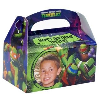 Nickelodeon Teenage Mutant Ninja Turtles   Personalized Empty Favor Boxes (8)
